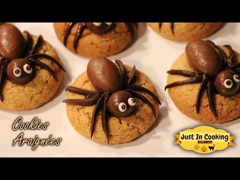 Halloween Peanut Butter Spider Cookies (Two Versions) - American Dessert Halloween Peanut Butter Spider Cookies (Two Versions) - Delicious American dessert with medium difficulty. Perfect recipe converted from YouTube video to PDF format.