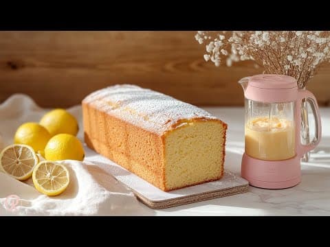 Ultra‑Moist Lemon Cake with Blender - French Dessert Ultra‑Moist Lemon Cake with Blender - Delicious French dessert with medium difficulty. Perfect recipe converted from YouTube video to PDF format.