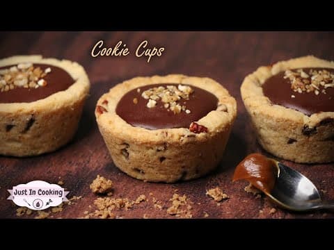 Cookie Cups au caramel et ganache chocolat - American Dessert Cookie Cups au caramel et ganache chocolat - Delicious American dessert with medium difficulty. Perfect recipe converted from YouTube video to PDF format.
