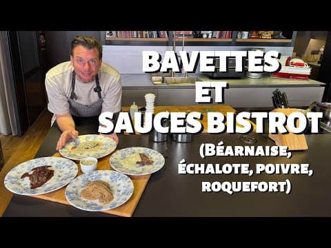 Flat Iron Steak with Four Sauces (béarnaise, blue, pepper, shallot) - French Main Course Flat Iron Steak with Four Sauces (béarnaise, blue, pepper, shallot) - Delicious French main course with medium difficulty. Perfect recipe converted from YouTube video to PDF format.
