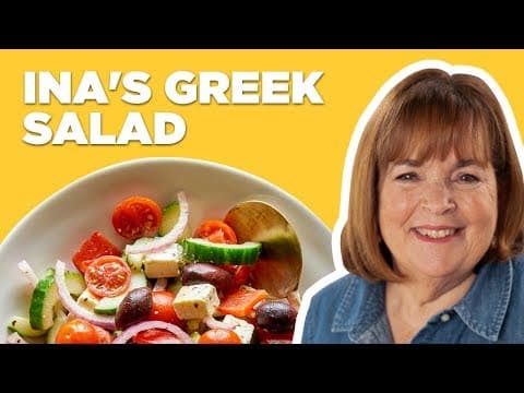 Barefoot Contessa Makes a Greek Salad