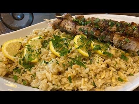 Greek Lemon Rice with Orzo