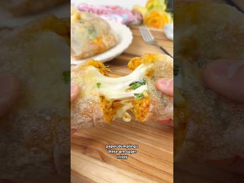 Cheesy Buldak Ramen Rice Paper Dumplings