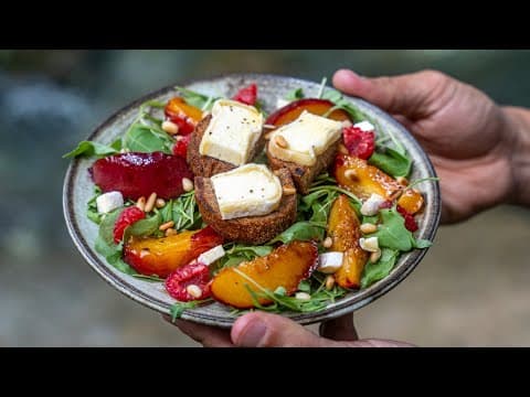 Summer Salad with Caramelized Nectarines, Arugula, Pine Nuts and Grilled Goat Cheese - French Main Course Summer Salad with Caramelized Nectarines, Arugula, Pine Nuts and Grilled Goat Cheese - Delicious French main course with medium difficulty. Perfect recipe converted from YouTube video to PDF format.
