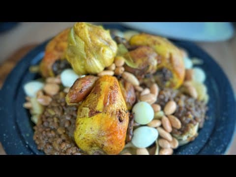 Urfissa marocaine au poulet, lentilles et crêpes de semoule - Marocaine Main Course Urfissa marocaine au poulet, lentilles et crêpes de semoule - Delicious Marocaine main course with medium difficulty. Perfect recipe converted from YouTube video to PDF format.