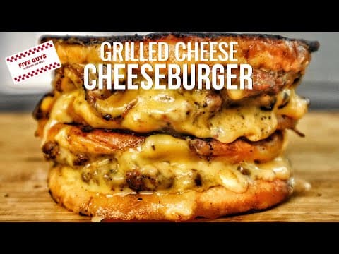 Why This Grilled Cheese Cheeseburger is BETTER than Five Guys!