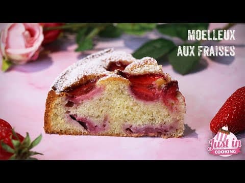 Moist Strawberry Cake - French Dessert Moist Strawberry Cake - Delicious French dessert with easy difficulty. Perfect recipe converted from YouTube video to PDF format.