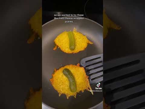 Fried pickle cheese wrap