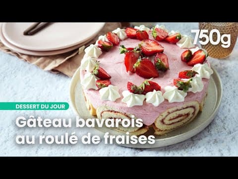Rolled Strawberry Bavarian Cake - French Dessert Rolled Strawberry Bavarian Cake - Delicious French dessert with medium difficulty. Perfect recipe converted from YouTube video to PDF format.