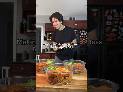 Making a 5 day weight loss meal prep for $21