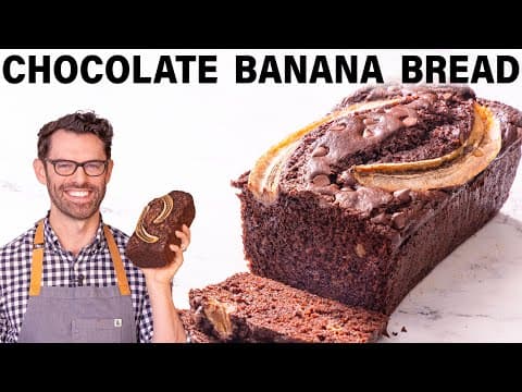 Chocolate Banana Bread - American Breakfast Chocolate Banana Bread - Delicious American breakfast with easy difficulty. Perfect recipe converted from YouTube video to PDF format.