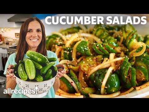 I Made 3 Cucumber Salads (Creamy, Marinated, and Asian)