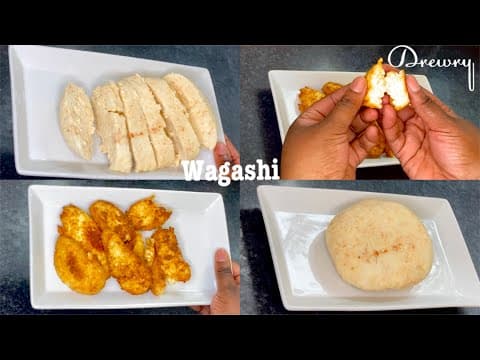 Homemade wagashi cheese (spicy cheese)