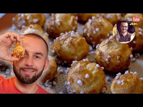 Soft inside, crispy outside chouquettes - French Dessert Soft inside, crispy outside chouquettes - Delicious French dessert with medium difficulty. Perfect recipe converted from YouTube video to PDF format.