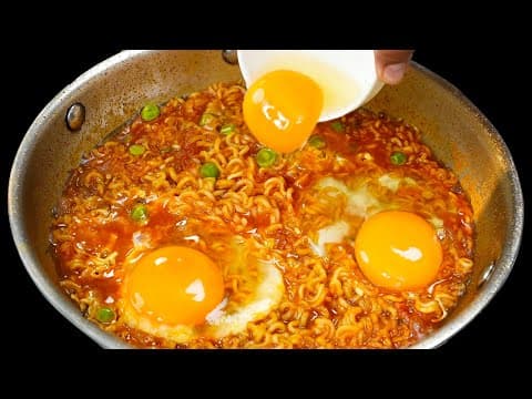 Egg Maggi Masala (Spicy Egg Noodles with Peas)