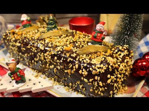 Bûche de Noël chocolat orange économique - Française Dessert Bûche de Noël chocolat orange économique - Delicious Française dessert with medium difficulty. Perfect recipe converted from YouTube video to PDF format.