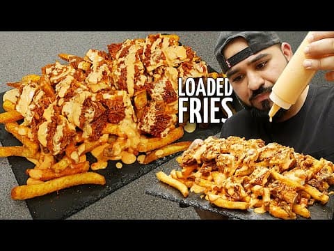 Loaded Fries with Crispy Chicken and Smash Beef