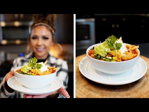 The BEST MEXICAN CHICKEN TORTILLA SOUP Recipe