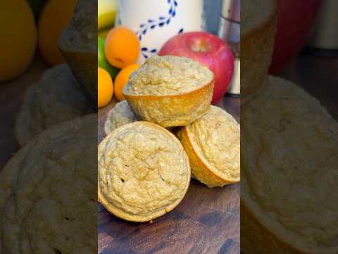 High-Protein One-Step Banana Muffin recipe for busy mornings! Subscribe for more recipes!!