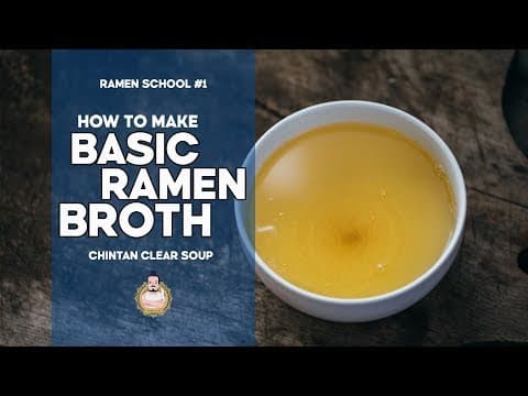 Basic Clear Ramen Broth (Double Stock Method)