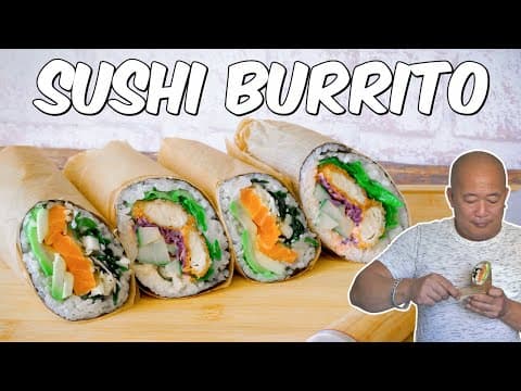 Sushi Burrito (Salmon or Chicken Version) - Japanese fusion Main Course Sushi Burrito (Salmon or Chicken Version) - Delicious Japanese fusion main course with medium difficulty. Perfect recipe converted from YouTube video to PDF format.