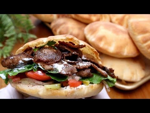 Yemeni-Style Döner Kebab with Homemade Pita Bread