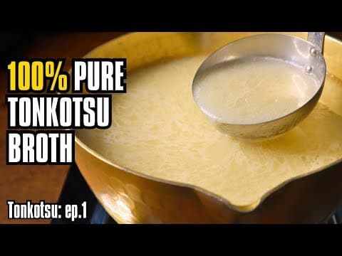 Just Need Bones and Water : Tonkotsu Broth Recipe by an ex-ramen chef
