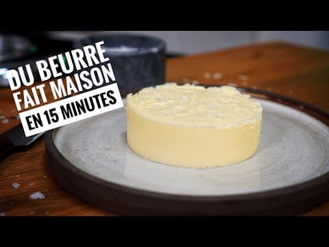 Beurre maison à partir de crème liquide