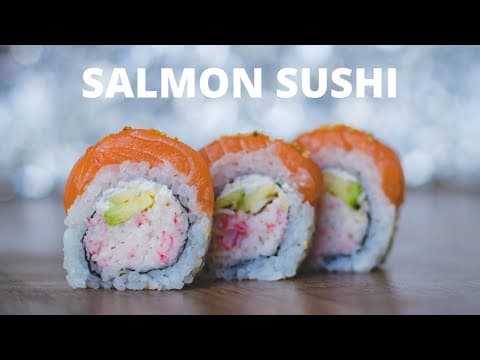 Sushi Roll From A Whole Salmon