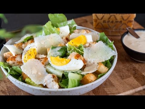 Chicken Caesar Salad with Garlic Croutons - French Main Course Chicken Caesar Salad with Garlic Croutons - Delicious French main course with medium difficulty. Perfect recipe converted from YouTube video to PDF format.