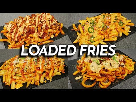 Ultimate Loaded Fries with Crispy Chicken, Smashed Beef Patty, Cheese Sauce & Chipotle Garlic Chili Mayo