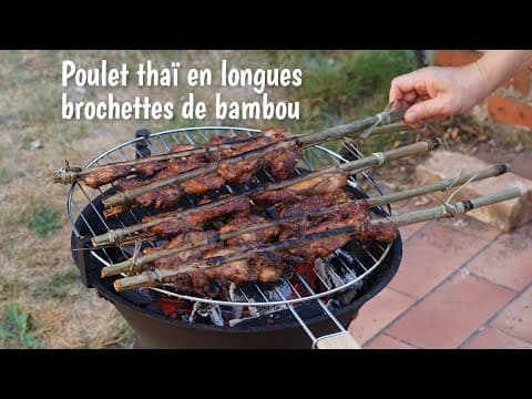 Lemongrass Chicken Skewers with Thai Sauces - Thai Main Course Lemongrass Chicken Skewers with Thai Sauces - Delicious Thai main course with medium difficulty. Perfect recipe converted from YouTube video to PDF format.