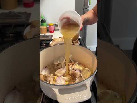 chicken, mushroom, and barley soup!