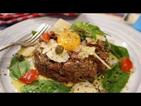 Italian Beef Tartare (with Egg Yolk) - Italian Main Course Italian Beef Tartare (with Egg Yolk) - Delicious Italian main course with easy difficulty. Perfect recipe converted from YouTube video to PDF format.