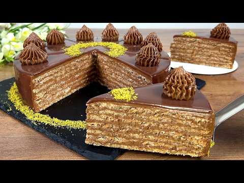 Flourless Dark Chocolate Walnut Cake with Milk Chocolate Ganache - American Dessert Flourless Dark Chocolate Walnut Cake with Milk Chocolate Ganache - Delicious American dessert with medium difficulty. Perfect recipe converted from YouTube video to PDF format.