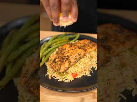 20-Minute Salmon and Rice Meal Prep