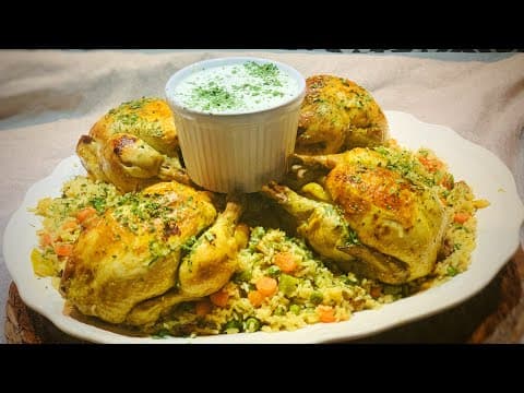 Marinated Chicken with Vegetables and Basmati Rice - French Main Course Marinated Chicken with Vegetables and Basmati Rice - Delicious French main course with medium difficulty. Perfect recipe converted from YouTube video to PDF format.