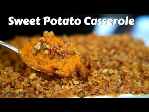 Sweet Potato Casserole - American Side Dish Sweet Potato Casserole - Delicious American side dish with medium difficulty. Perfect recipe converted from YouTube video to PDF format.