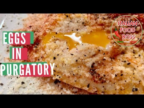 Easy eggs recipe - Eggs in Purgatory