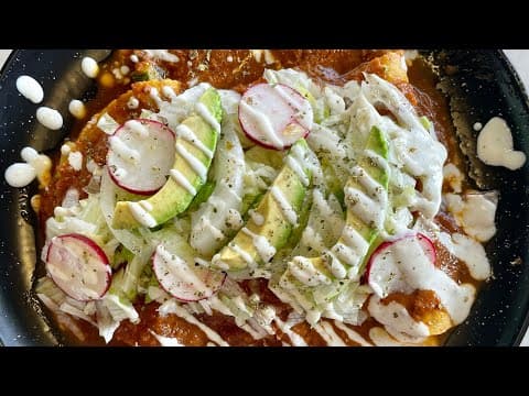 Healthy Enchiladas with Tomato‑Chipotle Sauce and Vegan Cream