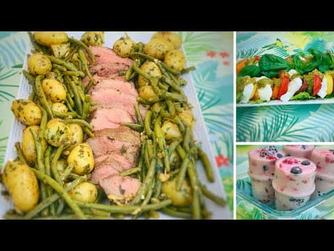 Roast beef, steamed vegetables, tomato mozzarella salad and red fruit yogurt dessert - French Main Course Roast beef, steamed vegetables, tomato mozzarella salad and red fruit yogurt dessert - Delicious French main course with medium difficulty. Perfect recipe converted from YouTube video to PDF format.