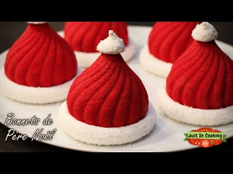 Mini Santa Hat Desserts (Petits Bonnets de Père Noël) - French Dessert Mini Santa Hat Desserts (Petits Bonnets de Père Noël) - Delicious French dessert with hard difficulty. Perfect recipe converted from YouTube video to PDF format.