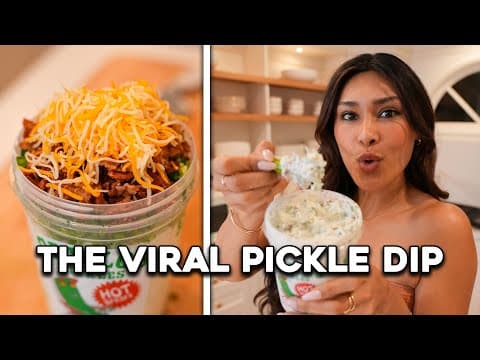 OVER 100G Protein?! My Version of the Viral Pickle Dip!