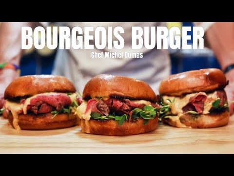 Bourgeois Hamburger with Auvergne Blue Cheese - French Main Course Bourgeois Hamburger with Auvergne Blue Cheese - Delicious French main course with medium difficulty. Perfect recipe converted from YouTube video to PDF format.