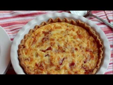 Quiche Lorraine Mother's Day Recipe - Creamy Bacon Leek Cheese Quiche