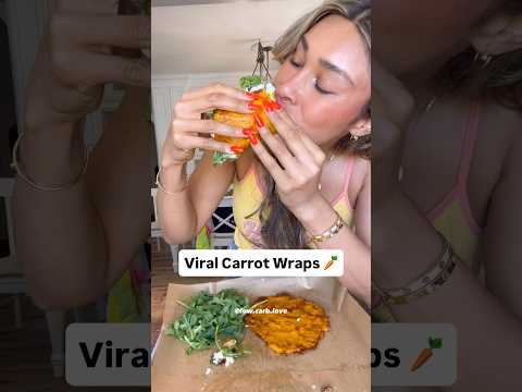 Trying the viral carrot wraps!!