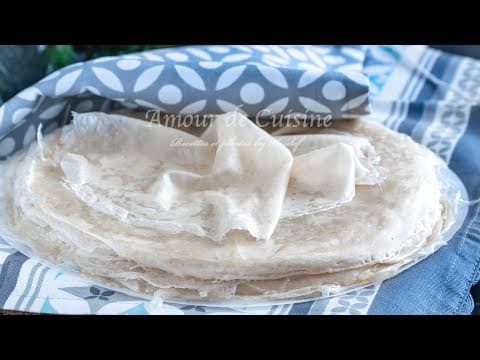 Feuilles de brick maison