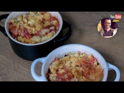 Strawberry and Rhubarb Crumble from Plougastel - French Dessert Strawberry and Rhubarb Crumble from Plougastel - Delicious French dessert with easy difficulty. Perfect recipe converted from YouTube video to PDF format.