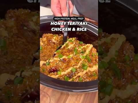 Macro-Friendly, High Protein Honey Teriyaki Chicken & Rice