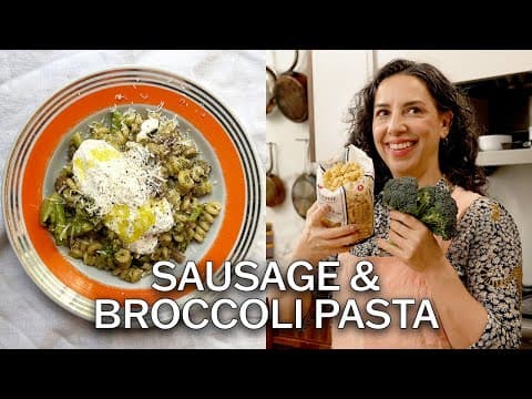 Fusilli with Broccoli, Sausage, and Ricotta